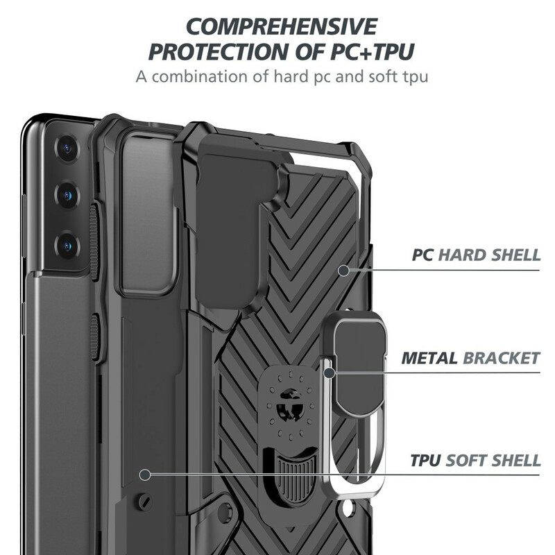 Kuori Samsung Galaxy S21 FE Irrotettava Rengas-kannatinrakenne