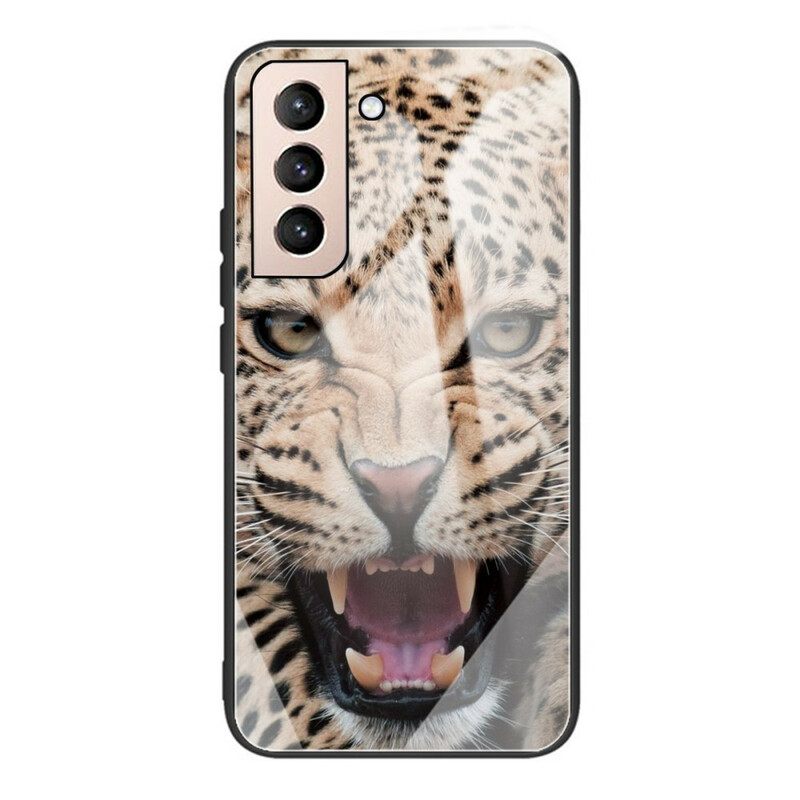 Kuori Samsung Galaxy S21 FE Leopard Tempered Glass