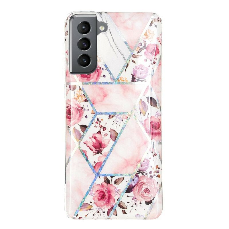 Kuori Samsung Galaxy S21 FE Marmoroidut Kukat