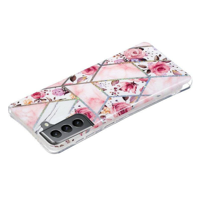 Kuori Samsung Galaxy S21 FE Marmoroidut Kukat