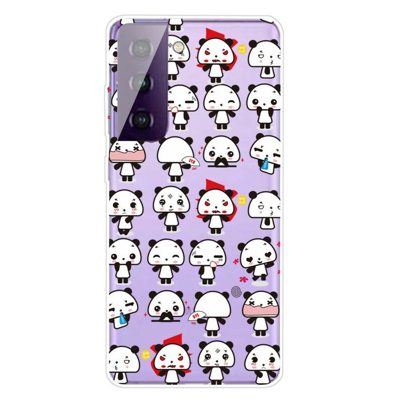 Kuori Samsung Galaxy S21 FE Seamless Funny Pandas