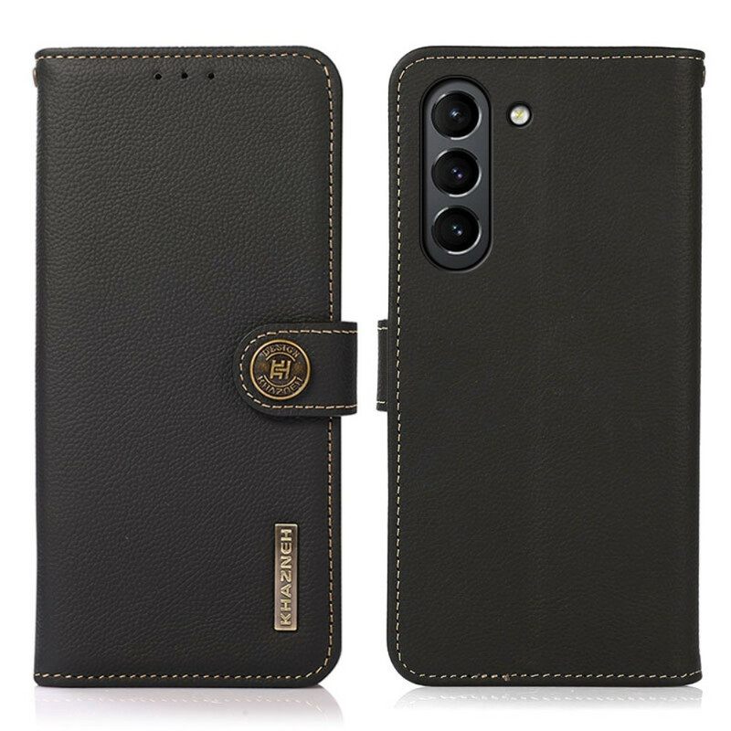 Nahkakotelo Samsung Galaxy S21 FE Faux Leather Khazneh Rfid