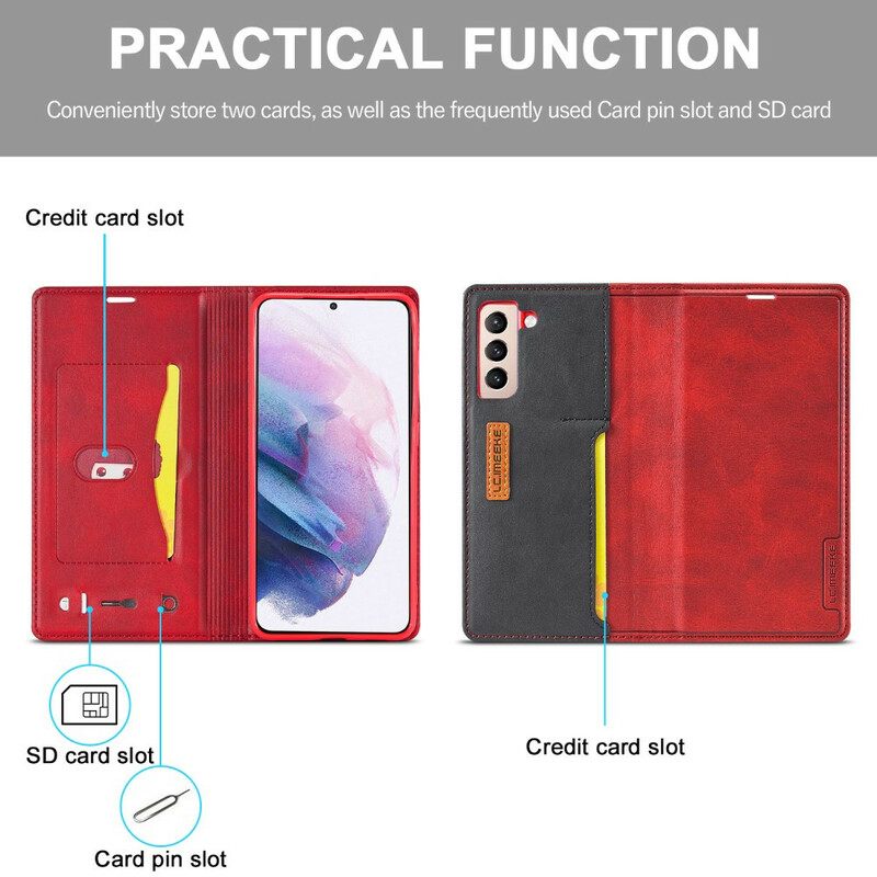 Puhelinkuoret Samsung Galaxy S21 FE Kotelot Flip Lc-001 Series Lc.imeeke