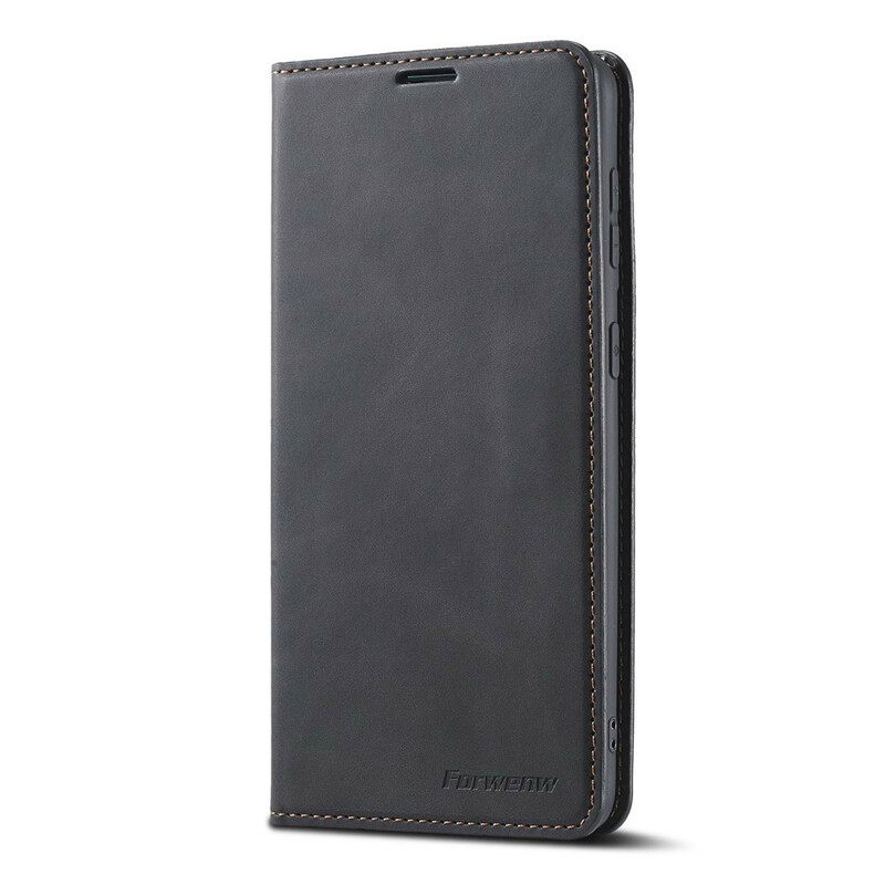 Puhelinkuoret Samsung Galaxy S21 FE Kotelot Flip Nahkaefekti Forwenw
