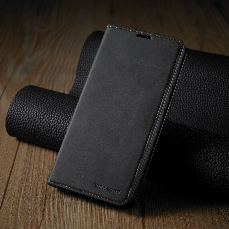 Puhelinkuoret Samsung Galaxy S21 FE Kotelot Flip Nahkaefekti Forwenw