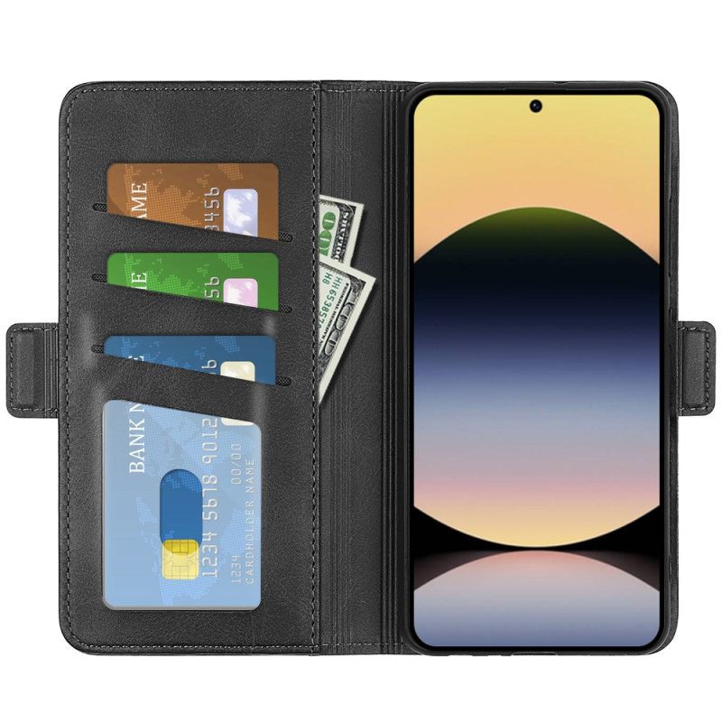 Kotelot Xiaomi Redmi Note 14s Kaksinkertainen Magneettilukko Suojakuori