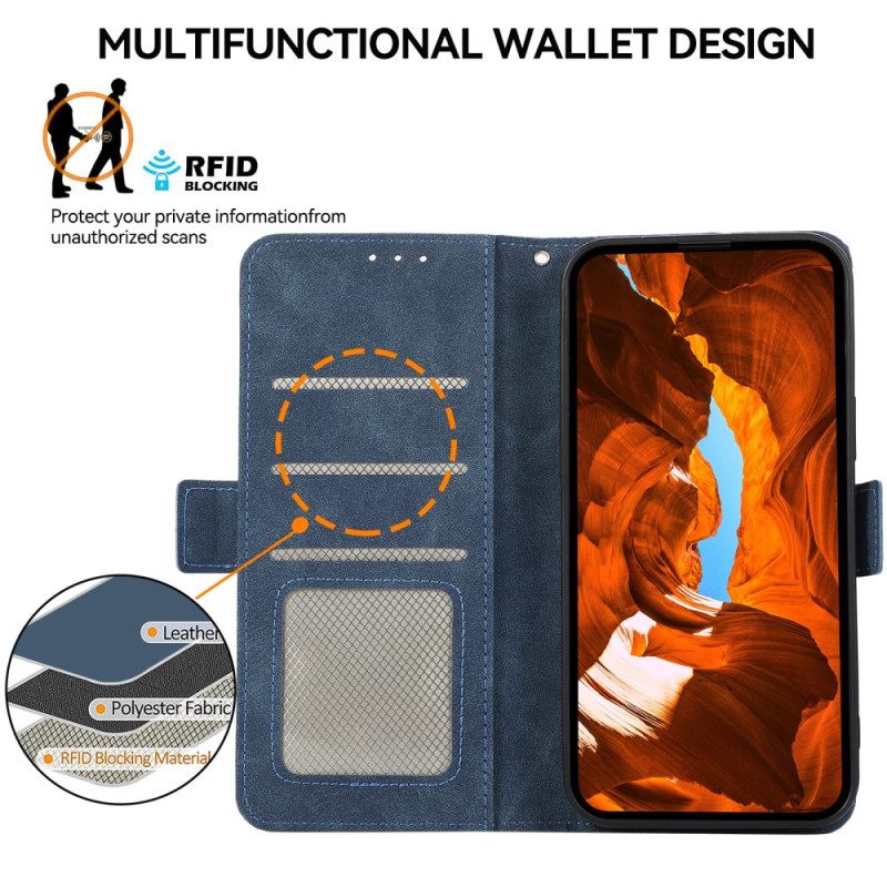 Nahkakotelo Xiaomi Redmi Note 14s Abeel Mokkanahkaefekti