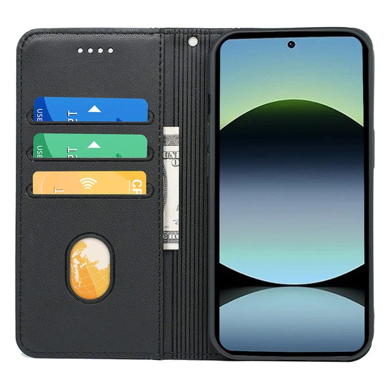 Nahkakotelo Xiaomi Redmi Note 14s Kanttinauha Ja Hihna