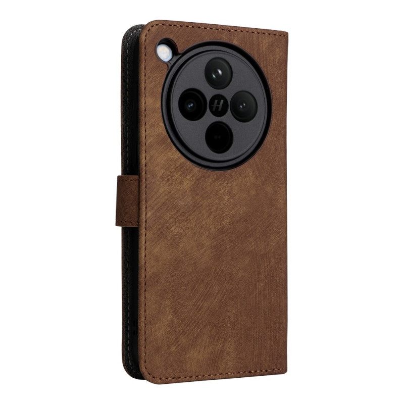 Kotelot Oppo Find X8 Mokkanahkaefekti Rfid-suojaus