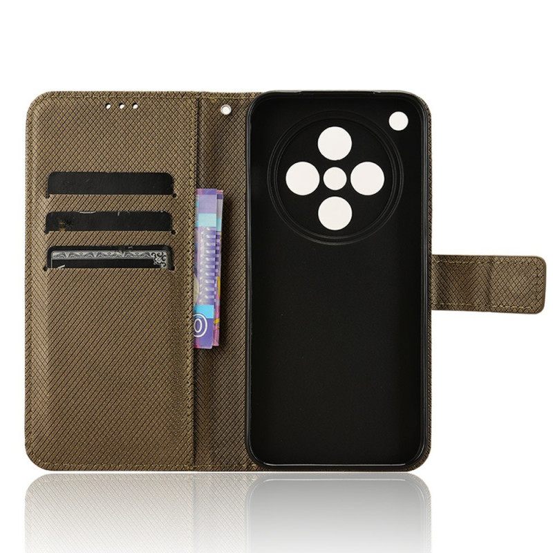 Nahkakotelo Oppo Find X8 Hihna Pilkut