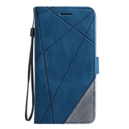 Nahkakotelo Oppo Find X8 Kaksivärinen Raidallinen Kuvio