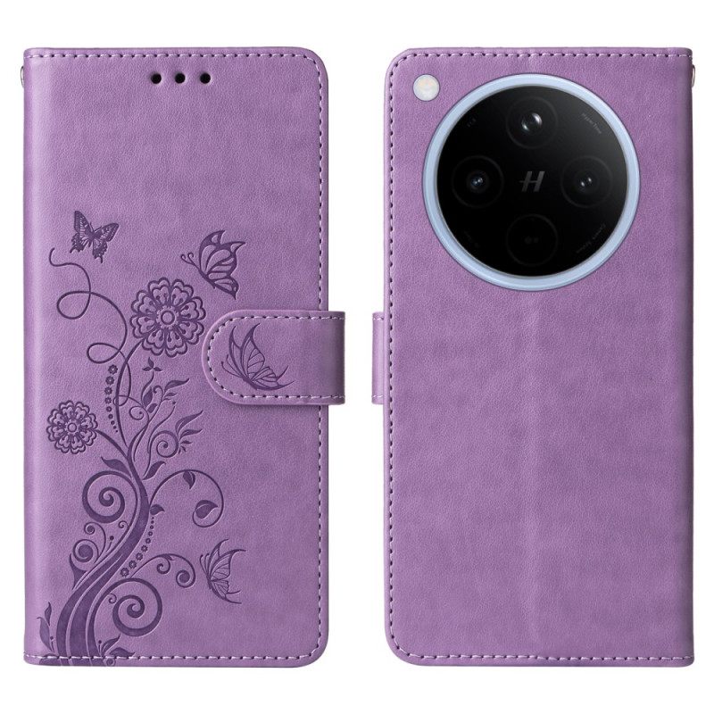 Nahkakotelo Oppo Find X8 Painettu Kuvio