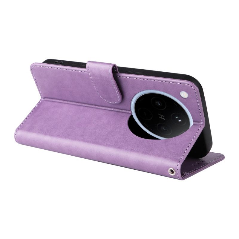 Nahkakotelo Oppo Find X8 Painettu Kuvio