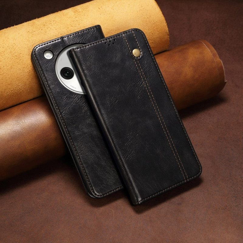 Nahkakotelo Oppo Find X8 Vahattu Keinonahka