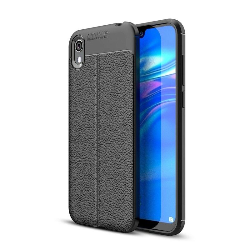 Kuori / Honor 8S Nahkaefekti Litsi Kaksinkertainen Linja