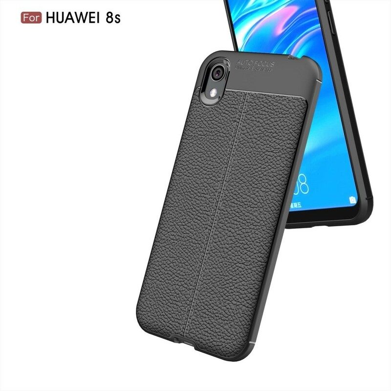 Kuori / Honor 8S Nahkaefekti Litsi Kaksinkertainen Linja