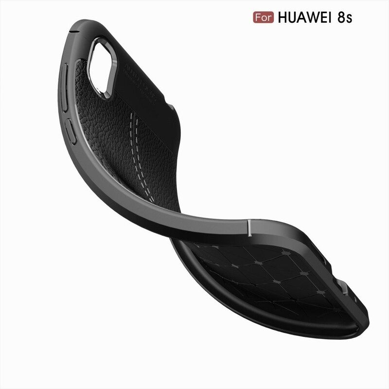 Kuori / Honor 8S Nahkaefekti Litsi Kaksinkertainen Linja