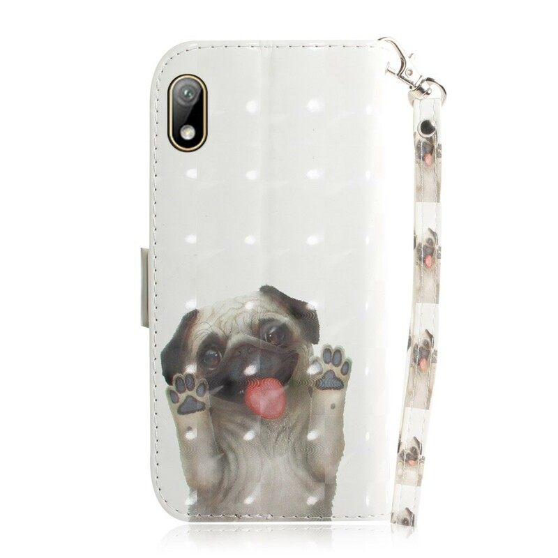 Nahkakotelo / Honor 8S Suojaketju Kuori Love My Dog In Lanyard