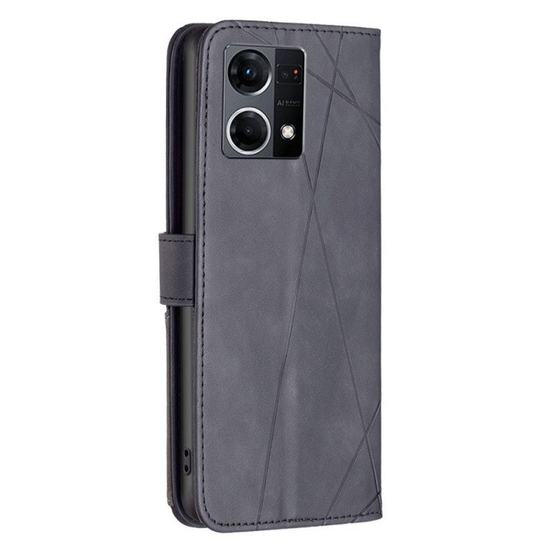 Kotelot Oppo Reno 7 Style Nahka Binfen Väri