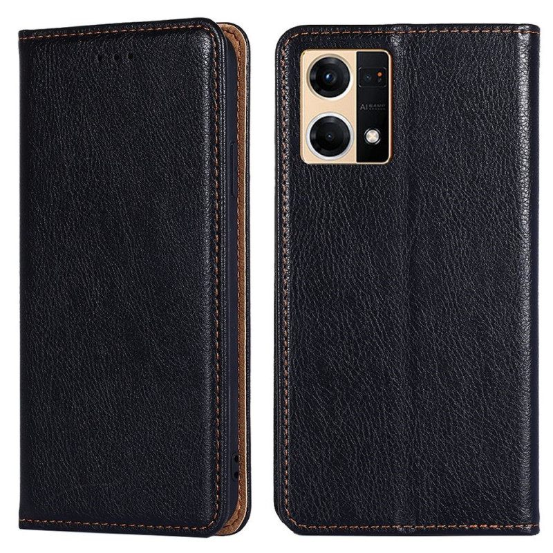 Nahkakotelo Oppo Reno 7 Vintage Design