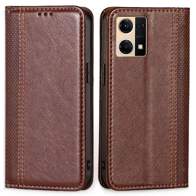 Puhelinkuoret Oppo Reno 7 Kotelot Flip Faux Leather Vintage