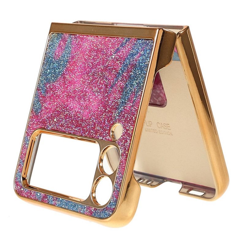 Kuori Samsung Galaxy Z Flip 3 5G Kotelot Flip Fancy Stones Rengastuella