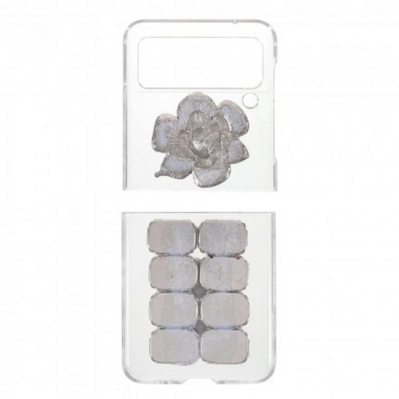 Kuori Samsung Galaxy Z Flip 3 5G Kotelot Flip Gemstones Flowers