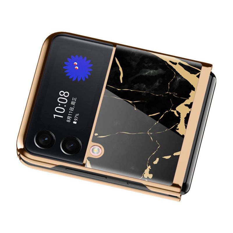 Kuori Samsung Galaxy Z Flip 3 5G Kotelot Flip Marble Style