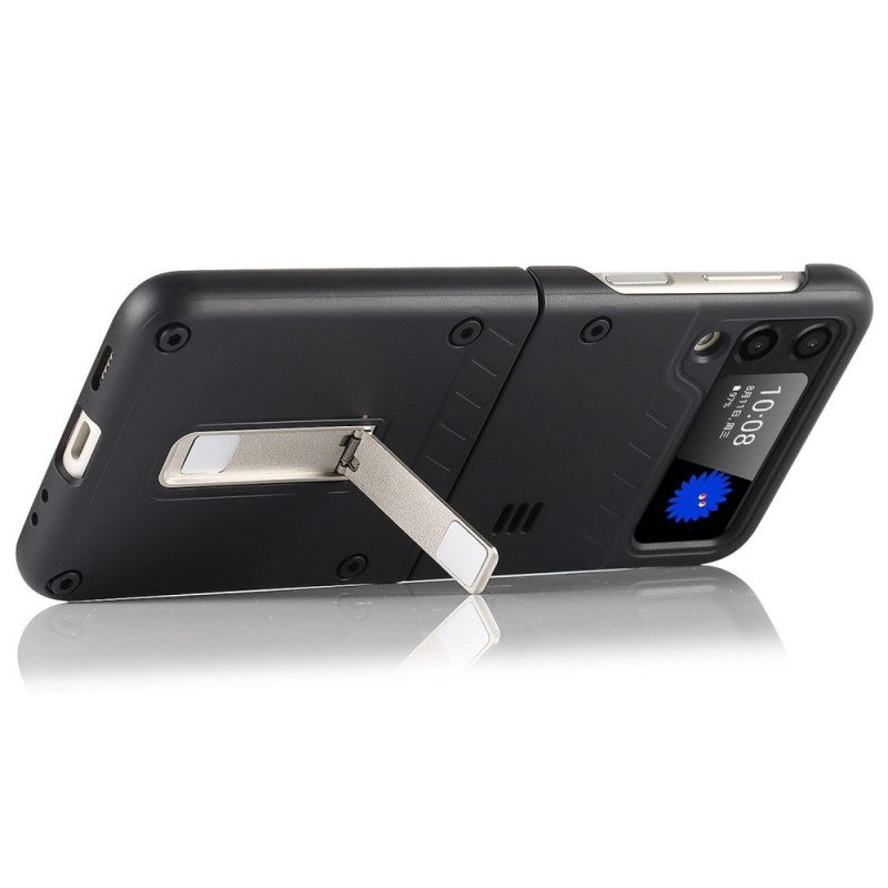 Kuori Samsung Galaxy Z Flip 3 5G Kotelot Flip Mate Jalustalla