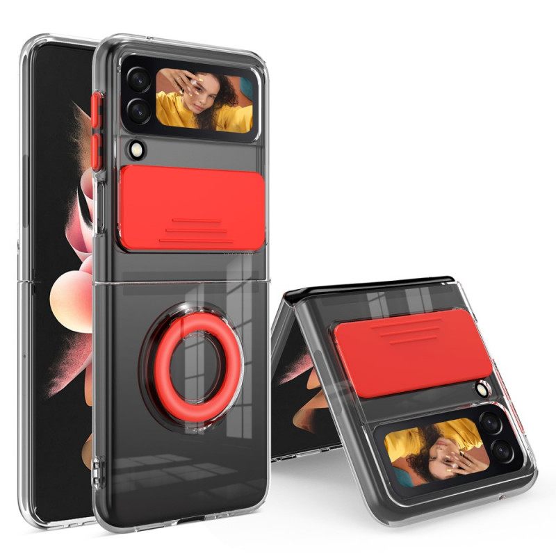 Kuori Samsung Galaxy Z Flip 3 5G Kotelot Flip Photo Module Rengas Ja Kansi
