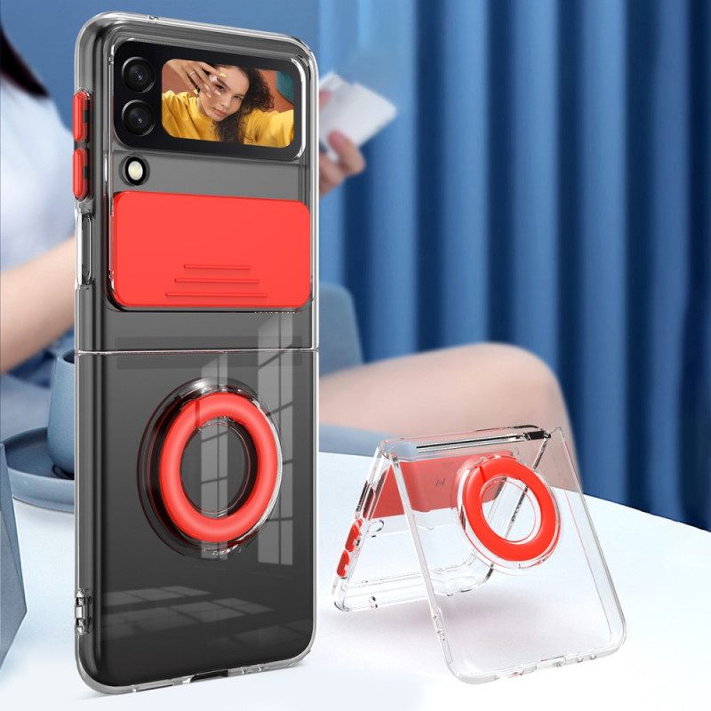 Kuori Samsung Galaxy Z Flip 3 5G Kotelot Flip Photo Module Rengas Ja Kansi