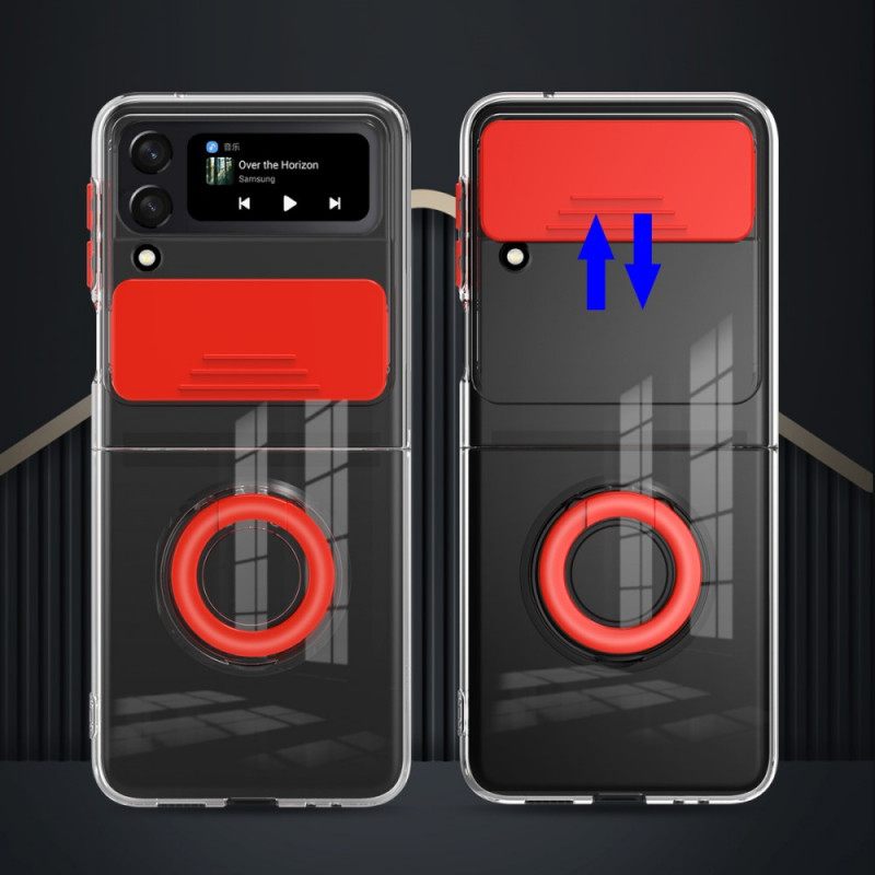 Kuori Samsung Galaxy Z Flip 3 5G Kotelot Flip Photo Module Rengas Ja Kansi