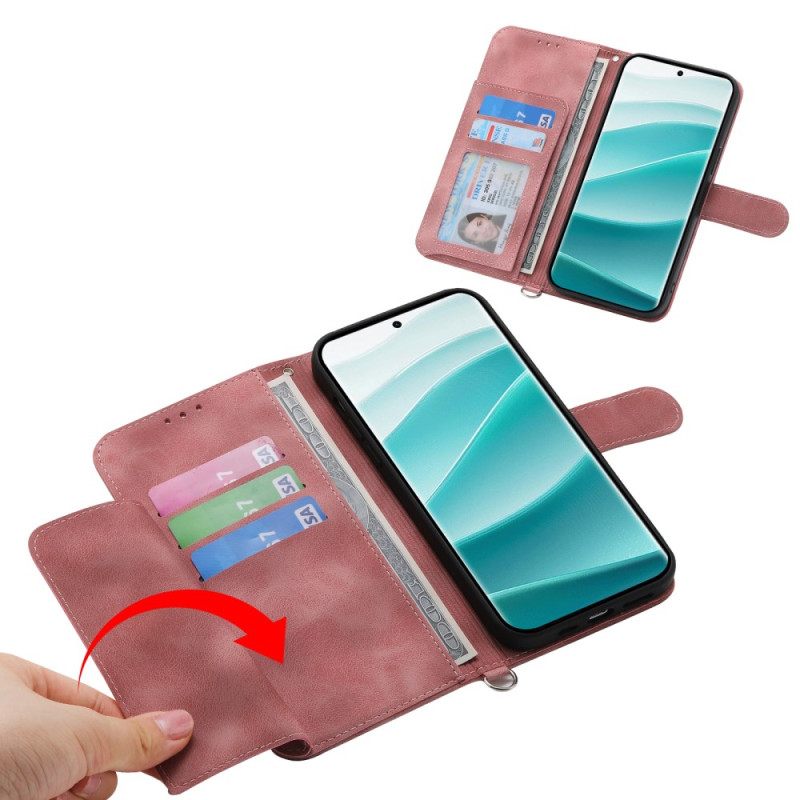 Kotelot Xiaomi Redmi Note 15 Pro Plus 5g Kukkakuvio Olkahihnalla Ja Hihnalla Suojakuori