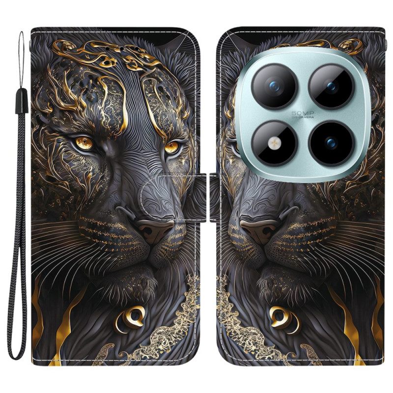 Kotelot Xiaomi Redmi Note 15 Pro Plus 5g Musta Ja Kultainen Leijona