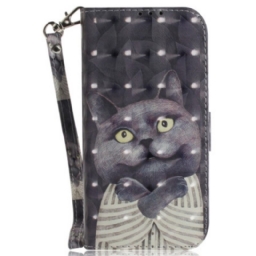 Kotelot Xiaomi Redmi Note 15 Pro Plus 5g Puhelinkuoret Harmaa Kissa Hihnalla