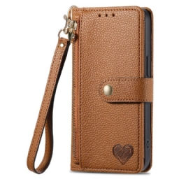 Kotelot Xiaomi Redmi Note 15 Pro Plus 5g Puhelinkuoret Rfid-suojattu Sydänkuvio