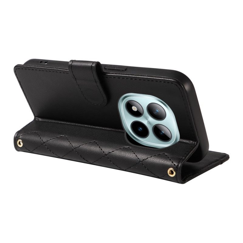 Kotelot Xiaomi Redmi Note 15 Pro Plus 5g Tikattu Hihnalla Ja Olkahihnalla