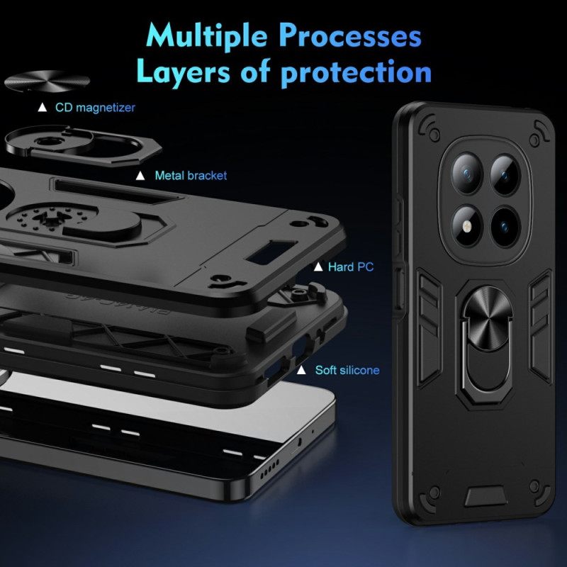 Kuori Xiaomi Redmi Note 15 Pro Plus 5g Sormuksen Tuki Ja Vahvistettu Suojaus Suojakuori