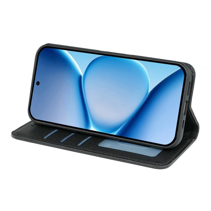 Nahkakotelo Xiaomi Redmi Note 15 Pro Plus 5g Läppäkansi Hihnareunuksella