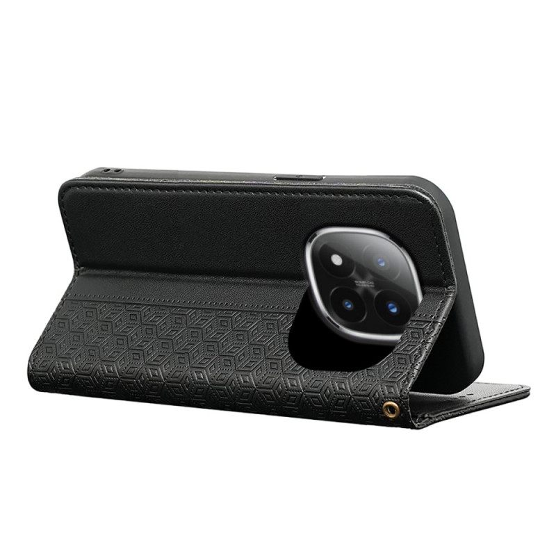 Nahkakotelo Xiaomi Redmi Note 15 Pro Plus 5g Läppäkansi Hihnareunuksella