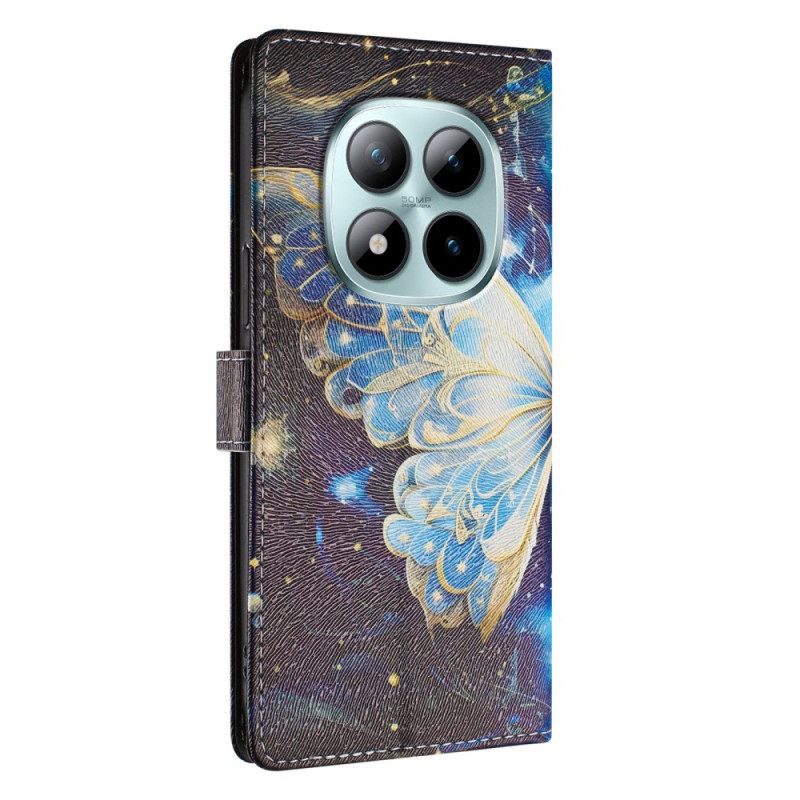 Nahkakotelo Xiaomi Redmi Note 15 Pro Plus 5g Suuri Perhonen