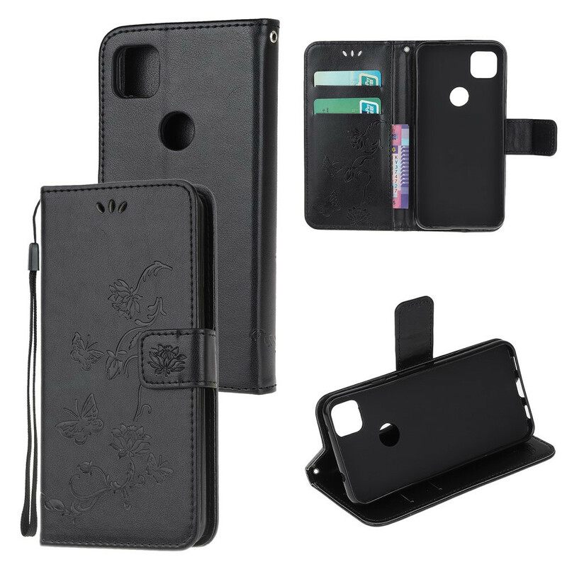 Kotelot Google Pixel 4a Perhosia Ja Kukkia