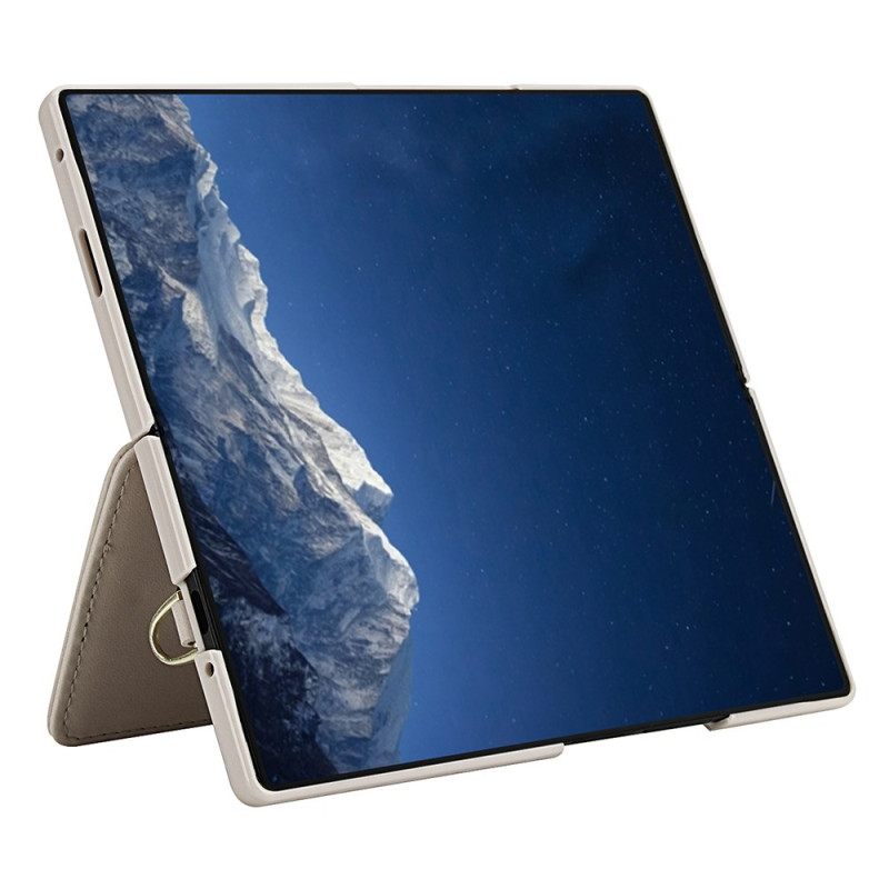 Case Samsung Galaxy Z Fold 7 Puhelinkuoret 3d-kukkakuvioinen Korttiteline Ja Jalusta