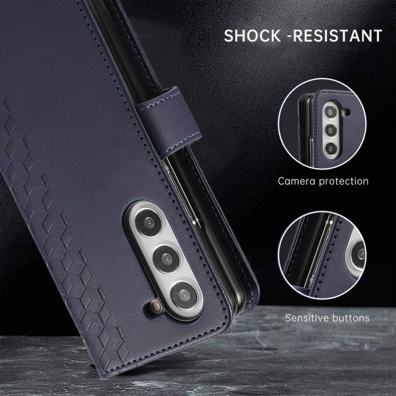 Kotelot Samsung Galaxy Z Fold 7 Puhelinkuoret Kohokuvioitu Hihnalla