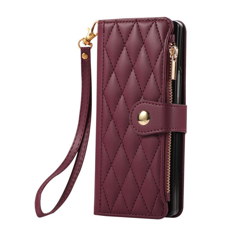 Kotelot Samsung Galaxy Z Fold 7 Tikattu Hihnalla Suojakuori