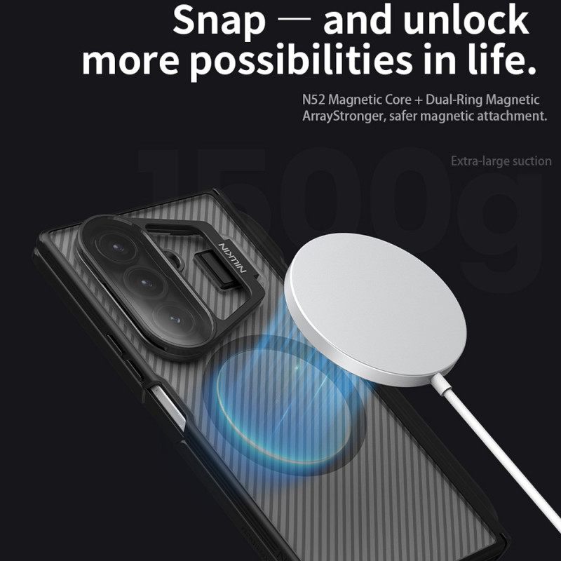 Kuori Samsung Galaxy Z Fold 7 Camshield-prop Magneettinen Läpikuultava Sarja Nillkin