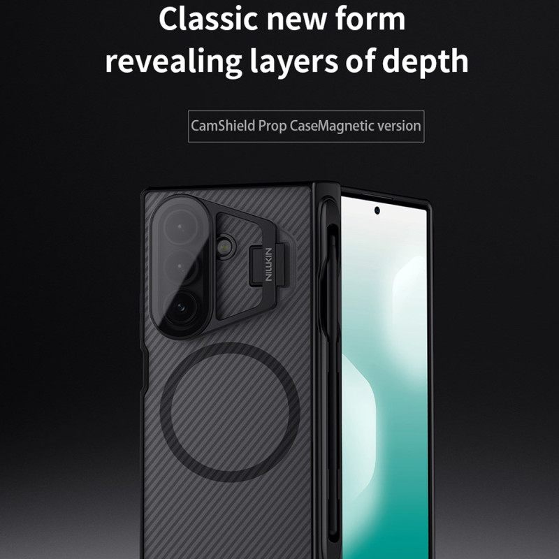 Kuori Samsung Galaxy Z Fold 7 Camshield-prop Magneettinen Läpikuultava Sarja Nillkin
