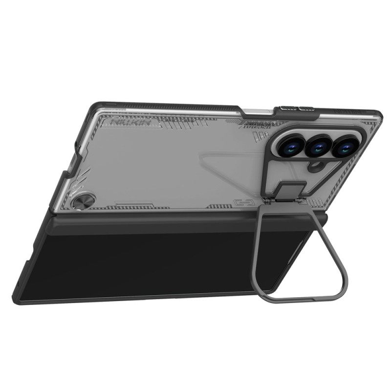 Kuori Samsung Galaxy Z Fold 7 Iceblade-potkurisarja Jalustalla Ja Linssikehyksellä Suojakuori