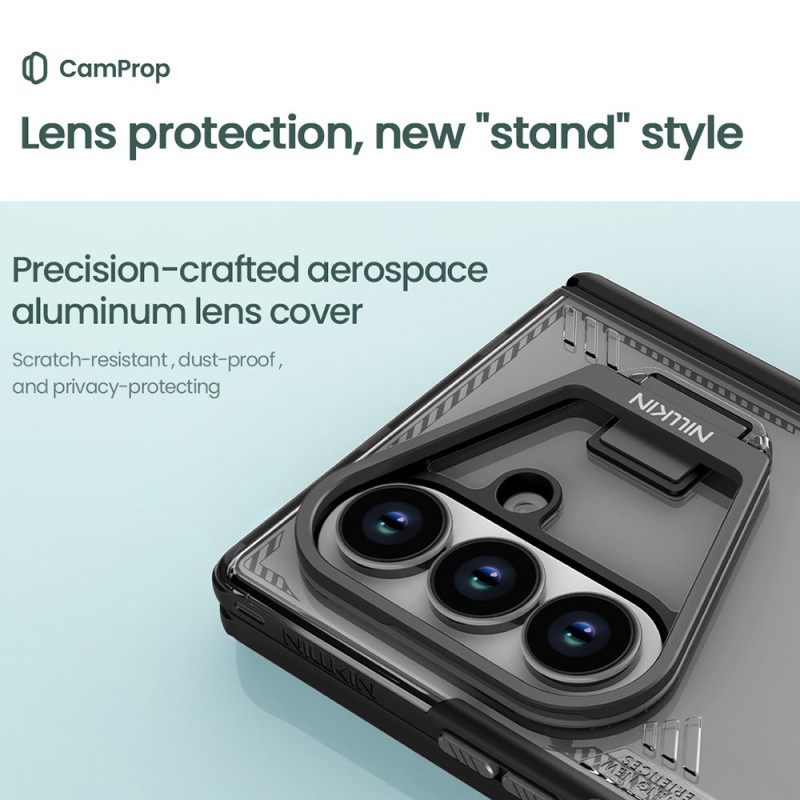 Kuori Samsung Galaxy Z Fold 7 Iceblade-potkurisarja Jalustalla Ja Linssikehyksellä Suojakuori