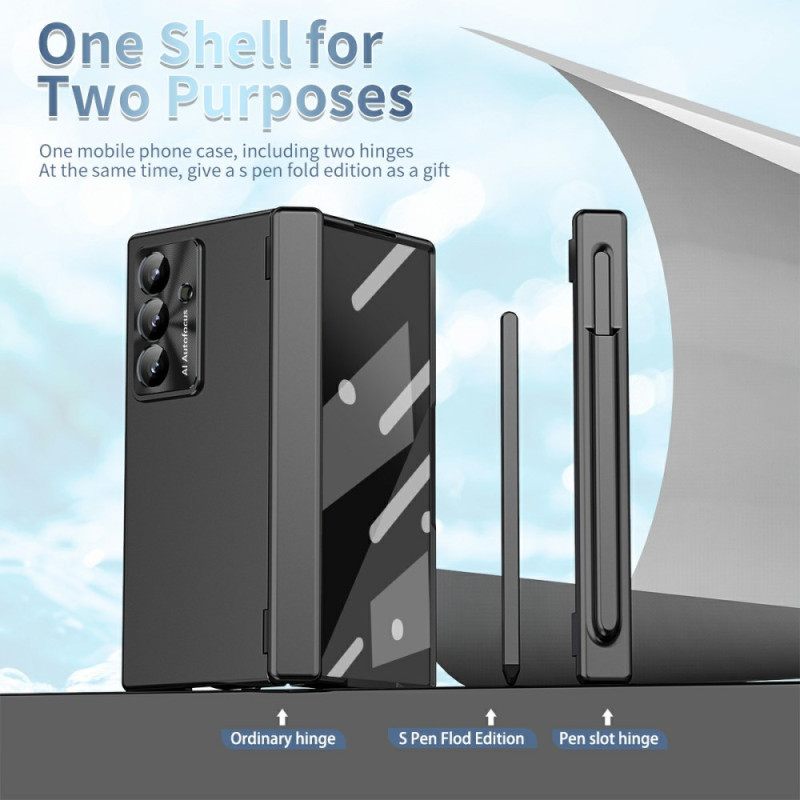 Kuori Samsung Galaxy Z Fold 7 Karkaistusta Lasista Valmistettu Näytönsuoja Ja Kynän Pidike